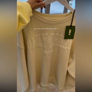 NYC Limited Edition Daily Drills Cream Crewneck Pullover